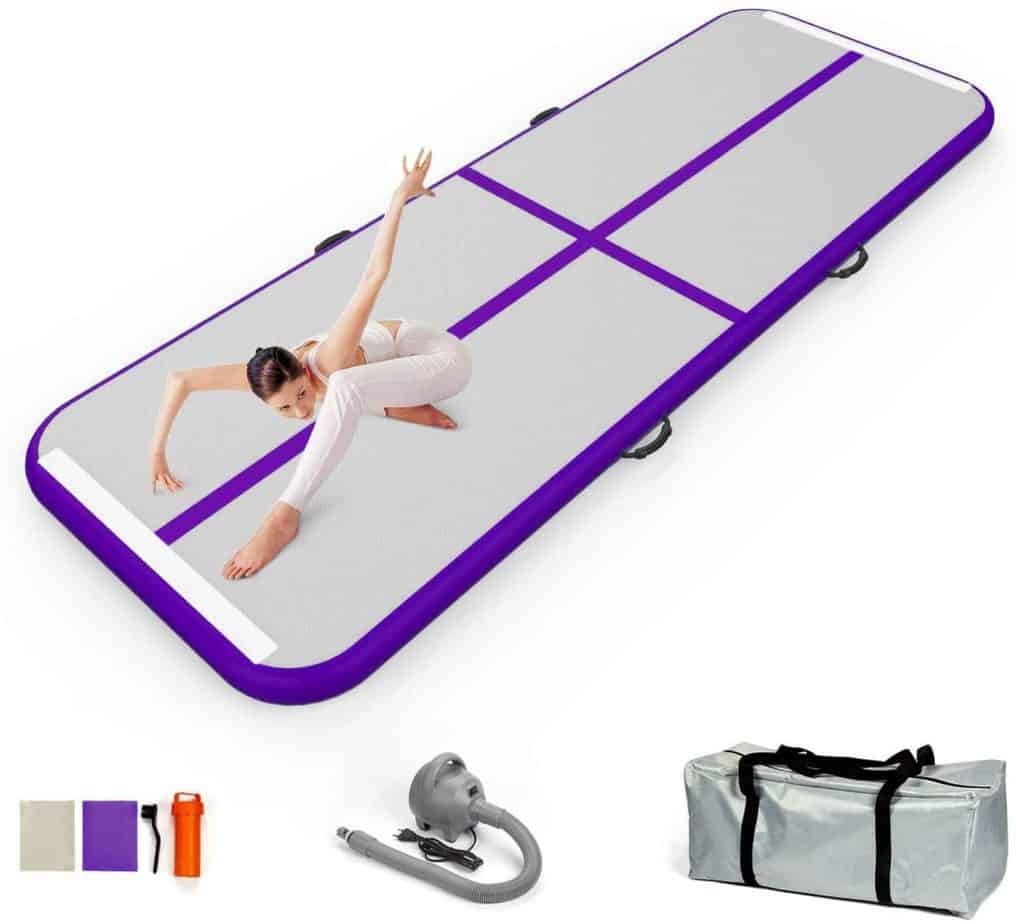 EZ GLAM Inflatable Tumbling Track Mat