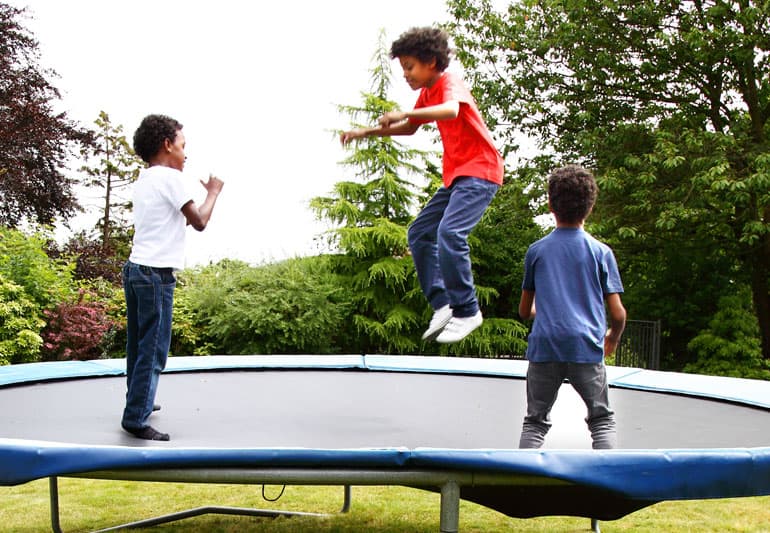 Toddlers On Trampolines